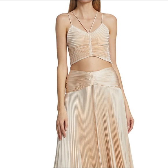 A.L.C. Ari Pleated Crop Top - Picture 5 of 14